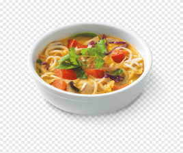 Vegetable noodles soup