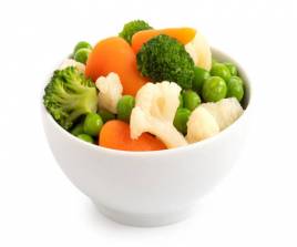 Fresh boiled vegetable